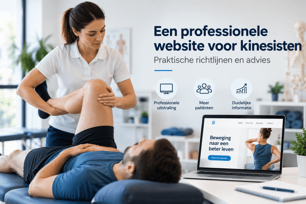 Een professionele website voor kinesisten: praktische richtlijnen en advies